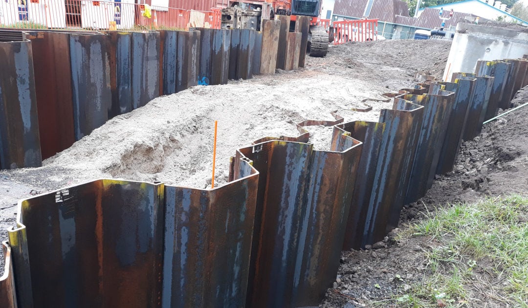 Preventing excessive wear and damage to sheet piles for temporary works